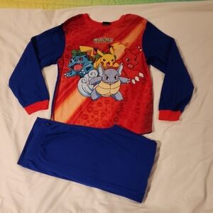 Pokemon Kids Pajama Set - Blue and Red. Boys 14/16